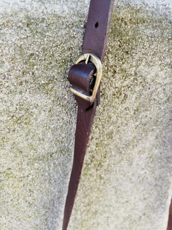 Sac bandoulière en cuir avec frange style bohème – Image 5