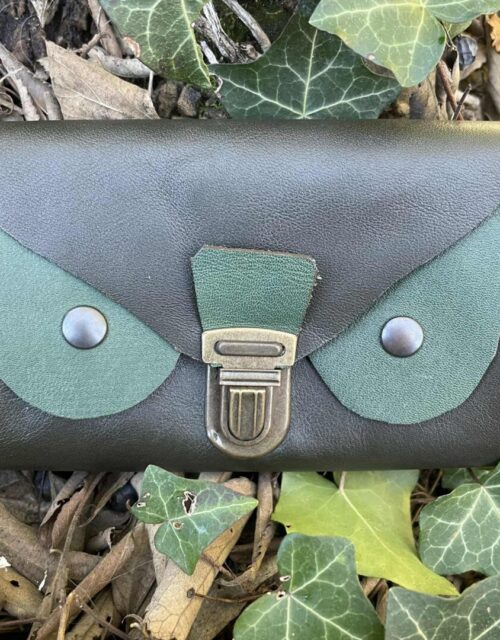 Grand porte-monnaie vert kaki