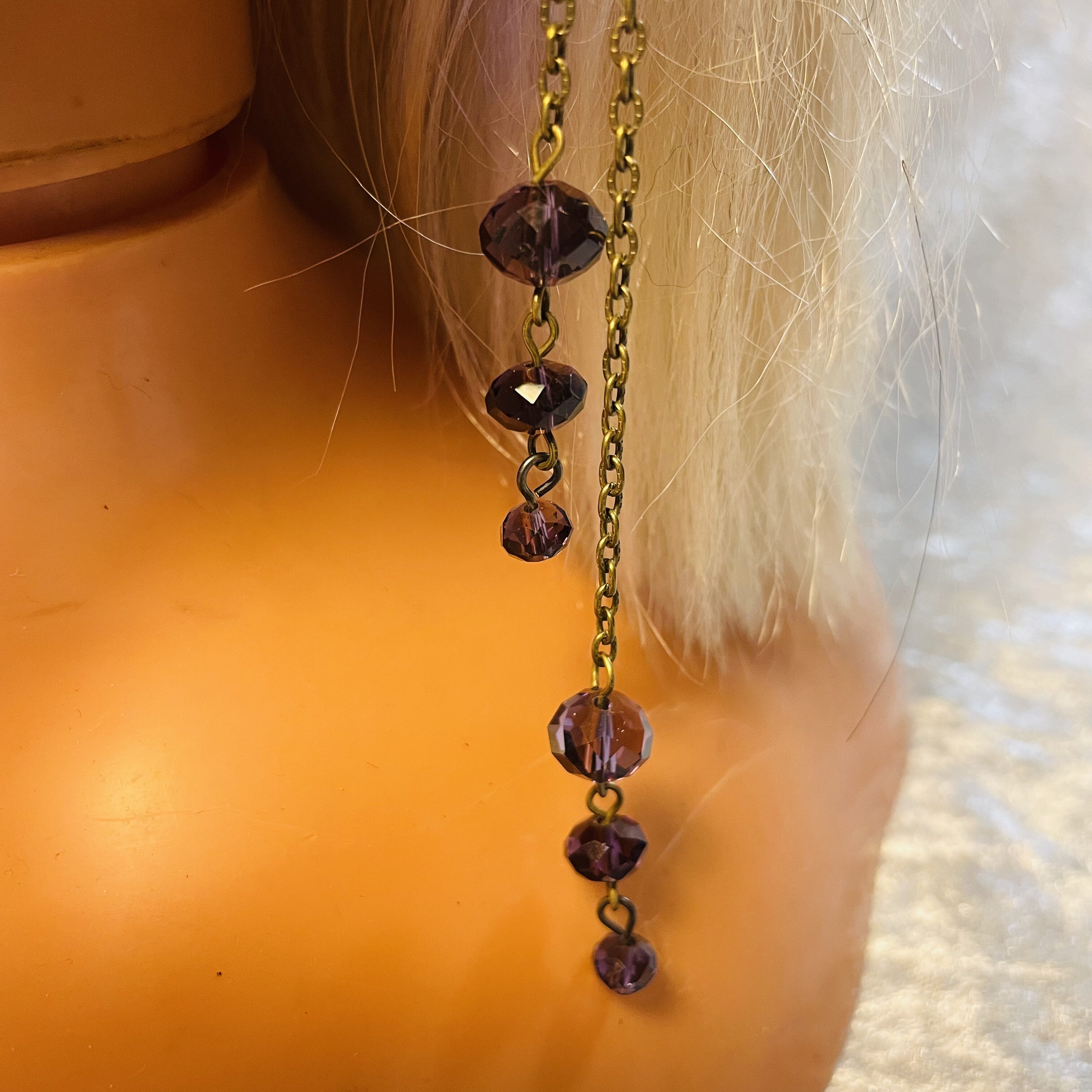 diadème-tiare en cuir noir style médiéval – Image 6